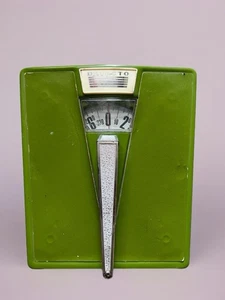 Vintage grüne Detecto Personenwaage Metall MCM Mid Century - Bild 1 von 5