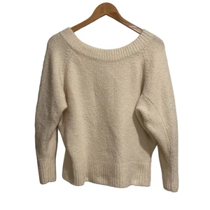 Victoria's Secret Knit Sweater Off Shoulder size S Ivory - Picture 1 of 8