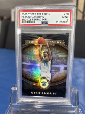 2008 Topps Treasury PEJA STOJAKOVIC BRONZE REFRACTOR PSA9 🔥/999 - Image 1 of 2