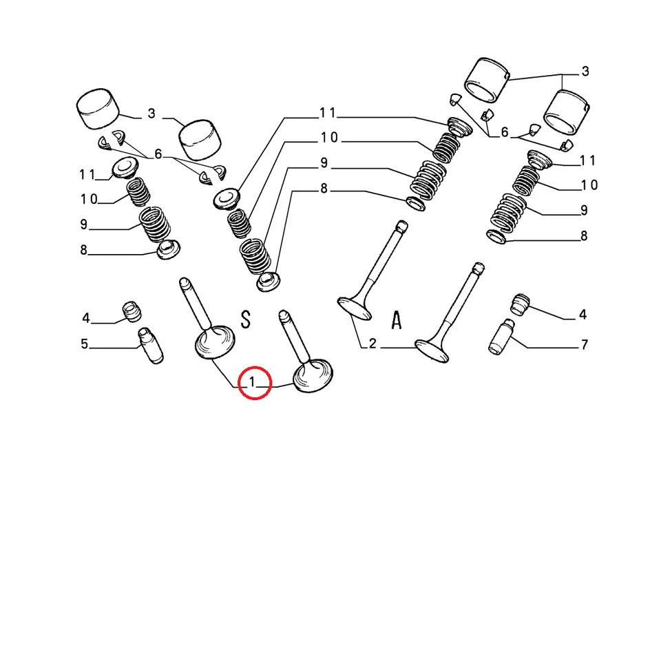 Original Drain Valve Fiat Coupe - Lancia Kappa 7735899 - Image 1 of 1