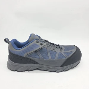 Propet Seeley II Zapatos Para Hombre Talla 11.5 Gris Azul Impermeable Resistente al Deslizamiento Trabajo - Imagen 1 de 15