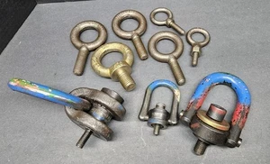 Swivel Hoist Lifting Ring Lot Eye Bolt Heavy Duty Jergens ⅜"-16 ⅝"-11 7/16"-14  - Picture 1 of 11