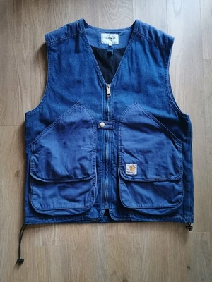 Carhartt Wip Alma Vest Men's Size Medium New Without Tags Blue - Image 1 of 4