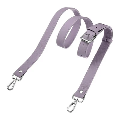 Correa de cuero genuino de 1" para bolso (púrpura Taro, hebilla plateada) Foto 1 de 4