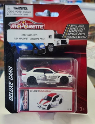 Majorette Deluxe Cars Alfa Romeo Giulia Quadrifoglio in White - Image 1 of 3
