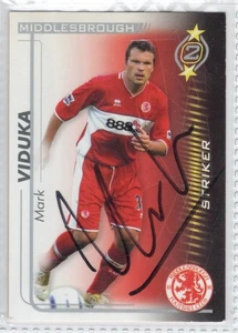 🔥 2005-06 TARJETA DE DELANTERO FIRMADA POR SHOOT OUT MARK VIDUKA 🔥ENVÍO GRATUITO - Imagen 1 de 1