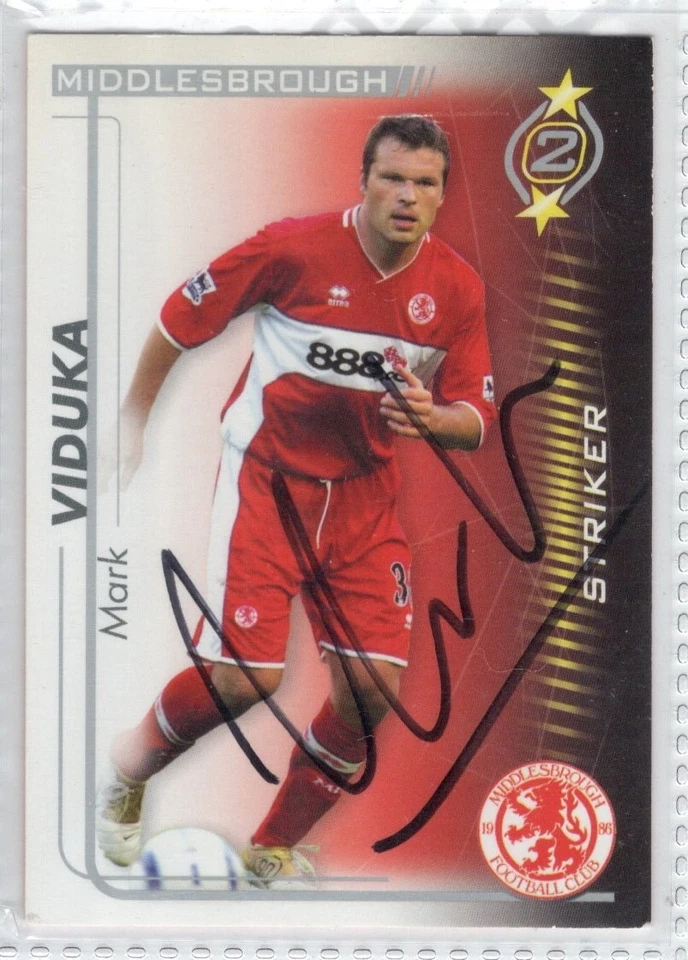 🔥 2005-06 SHOOT OUT MARK VIDUKA SIGNED STRIKER CARD 🔥FREE POSTAGE - Image 1 of 1