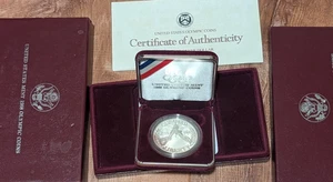 1988 United States Mint Olympic Coin Silver Dollar Proof Silver Coin OGP, COA - Picture 1 of 2