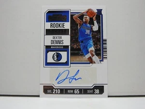 2023-24 Panini Contenders Dexter Dennis Rookie Ticket Autograph #153 Mavericks - Picture 1 of 2