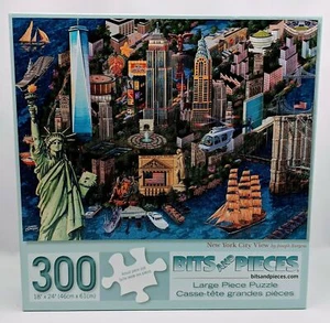 Rompecabezas Bits and Pieces New York City View 300 piezas - Piezas grandes - Imagen 1 de 6