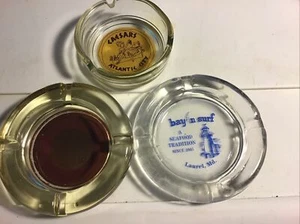 Lot Of Three Vintage Ashtrays Ceasar, Omni, Bay N Surf Casino - Picture 1 of 4