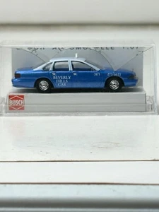 Busch 1:87 Scale Chevrolet Caprice with Box, Beverly Hills Taxi Cab - Picture 1 of 8