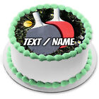 Table Tennis Edible Cake Topper Party Decoration Personalized Text Birthday Name