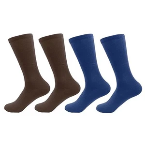 Men's Medium/Large Bamboo Rayon Fiber Socks 4 pairs BambooMN Sock - Photo 1/11
