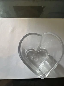 Tequila Rose Shot Glass Slanted Heart Shape Valentines Day Clear Glass  - Picture 1 of 6