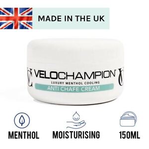 VeloChampion Anti Chafe Menthol Cycling Running Chamois Cream 150ml