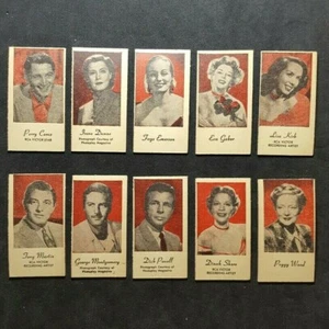 Impareggiabile incisione-o-tinte anni '40 rosso/nero "Movie Stars" (set di 10) - Foto 1 di 4