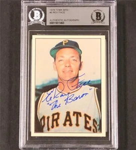 Roy Face "The Baron" signed 1978 TCMA autograph Pittsburgh Pirates card BAS BGS - Picture 1 of 1