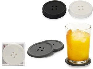 Set De 4 Piezas Posavasos De Silicona En Forma De Botón DFH - Imagen 1 de 1