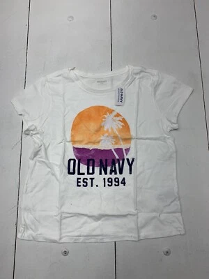 Old Navy Girls White Short Sleeve Graphic Shirt Size XXL - Image 1 of 4