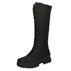 Ladies R-tex Evolution Zip Military Style Chunky Heel Knee High Boots W0390 Size