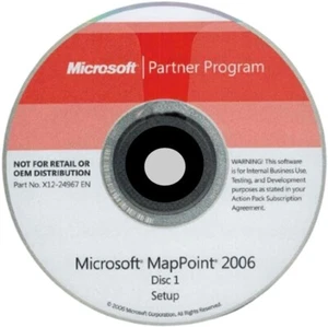 Microsoft MapPoint 2006 Europe Win XP & 7 Superb Mapping Full Program - Picture 1 of 1