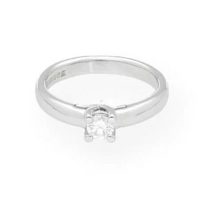 Palladium '950' 0.33ct Diamond Solitaire Ring (Size M) 4mm Head - Picture 1 of 3