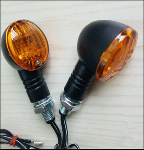 2 PCS Cafe Racer Motorcycle Turn Signal Light Turn Lamp Indicator Waterproof - Bild 1 von 5