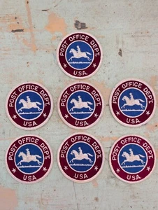 Set of 7 Vintage United States Post Office Dept Embroidered Shirt Patches - Picture 1 of 4