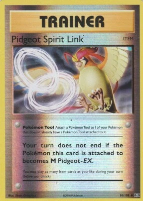 Pidgeot Spirit Trainer 81/108 Pokemon XY Evolutions Reverse Holo - Image 1 of 2