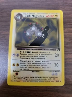 Dark Magneton 28/82 - Team Rocket Pokémon Card Non Holo Rare Italian - Image 1 of 2
