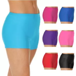 BRAND NEW ROCH VALLEY GIRLS DANCE NYLON LYCRA MICRO SHORTS HOT PANTS HOT - Picture 1 of 8