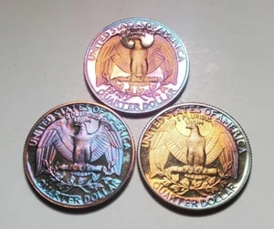 3 X Tonificado 1985 S Washington cuarto prueba sin circular #W107 - Imagen 1 de 7