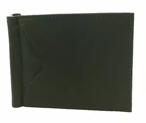 Royce Leather Men's Cash Clip Wallet with Outside Pocket - Green - Picture 1 of 3