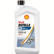 Shell Rotella T4 Triple Protection 15W-40 Diesel Motor Oil, 1 Quart