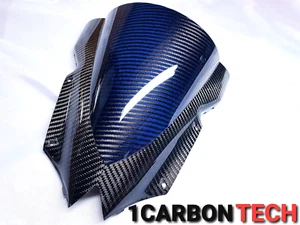 08-09-2010-2011-2012-2013-2015-2016 YAMAHA YZF R6 FIBRA DE CARBONO HÍBRIDO PARABRISAS - Imagen 1 de 3