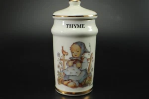 MI Hummel Spice Jar THYME 24K Gold Trim Empty Resuable 1987 Vintage - Picture 1 of 10
