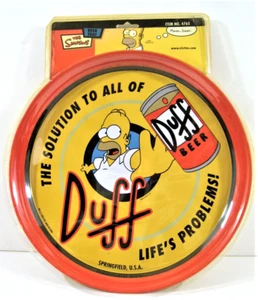Bandeja de Cerveza Duff De Colección Los Simpson Imagen de Homero Antigua Tienda Paquete Original - Imagen 1 de 2