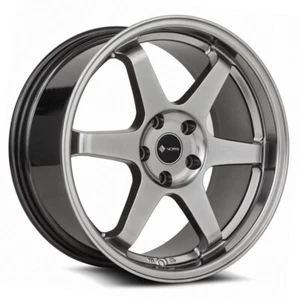 17x8 Vors TR37 5x112 +35 Hyper Black Wheels (Set of 4) - Picture 1 of 3