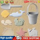 8pcs Sand Toys with Portable Beach Bag Silicone Kids Sand Toys Set for Children