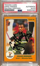 1984-85 Star Company #131 Craig Hodges Bucks Signed/Auto Card PSA/DNA 179101