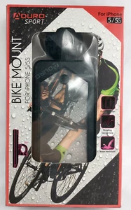 Aduro Smartphone Bike Mount for Iphone 5/5S Water Resistant Rotating Grip - Picture 1 of 6