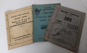 Vintage Allis Chalmers Minneapolis Moline Katalog Handbuch Lot Gleaner Traktor - Bild 1 von 16