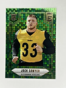 2025 Donruss Elite Green Disco Jack Sawyer #120 (RC) - Pittsburgh Steelers - Bild 1 von 1