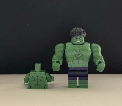 LEGO Marvel Hulk minifigure custom pad printed - Image 1 of 4