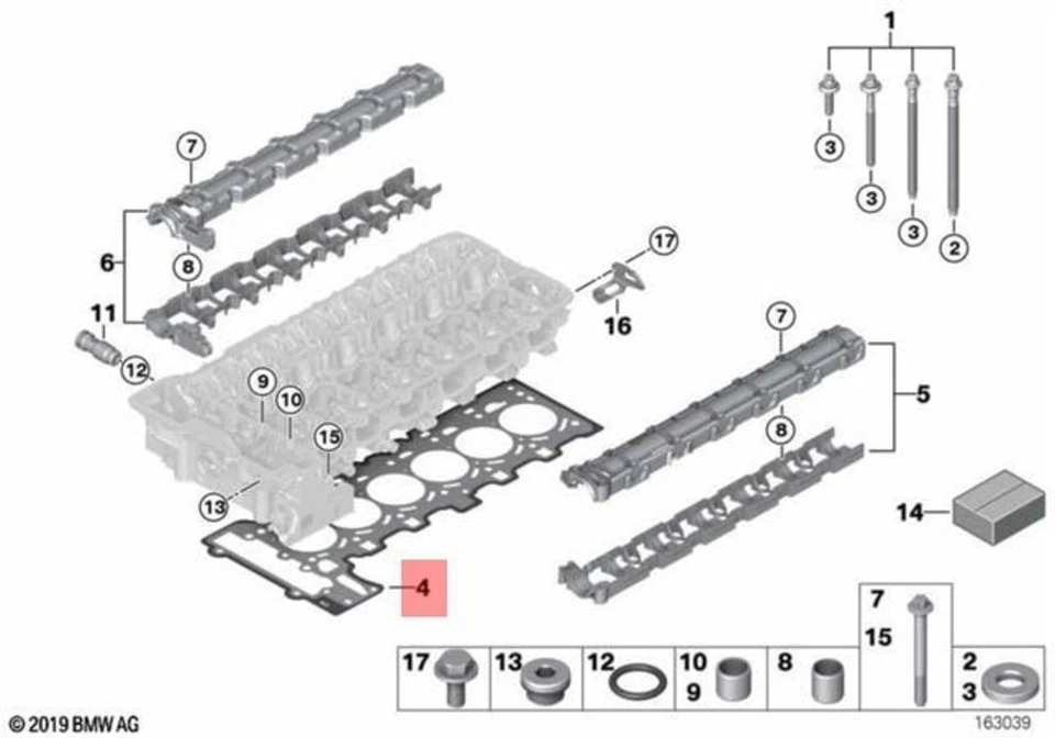 Junta de culata genuina BMW E90 E92 E93 serie 3 E60 serie 5 N54 335i 535i Foto 1 de 1