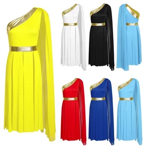 Womens Dress Stage Dancewear Sleeveless Costume Ceremonies Worship Performance - Picture 1 of 53