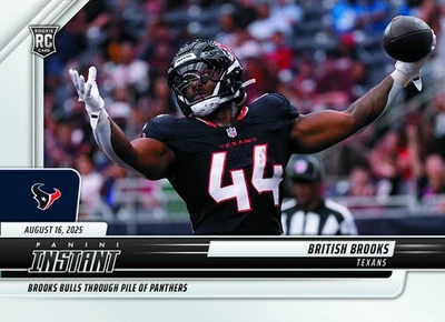 British Brooks GRADED GEM-MT 10 2025 PANINI INSTANT ROOKIE CARD #30 Presale - Image 1 of 4