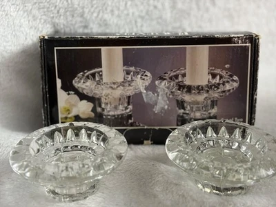 VINTAGE FOREVER CRYSTAL CANDLE/ VOTIVE HOLDER SET OF 2 #315199 - Image 1 of 4