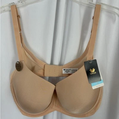 Sutiã Wacoal Ultimate Side Smoother 38C Nude Underwire levemente forrado novo com etiquetas - Imagem 1 de 4